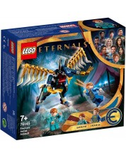 Constructor Lego Marvel Super Heroes - Atac aerian al Eternals (76145)
