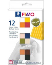 Set lut polimeric Staedtler Fimo Soft - Natural, 12 culori -1