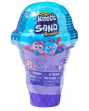 Set de nisip cinetic Spin Master Kinetic Sand Set, înghețată, albastru -1
