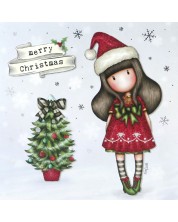 Felicitare de Crăciun Santoro Gorjuss - Santa Girl -1