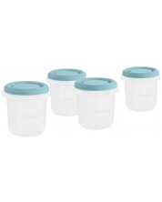 Set de recipienti Miniland - Terra Ocean, 250 ml, 4 buc