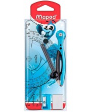 Set de desen Maped Essentials Kids - 8 bucăți, albastru -1