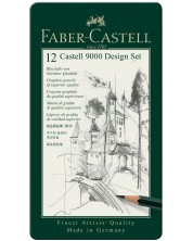 Set de creioane Faber-Castell 9000 - 12 culori -1