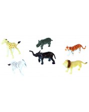 Set de figurine  Rappa - Animale sălbatice , 6 buc. , 6-7 cm