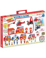Jagu Talking Toy Set - Stația de pompieri, 17 piese