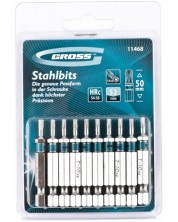 Set de biți Gross - TORX 10, 50 mm, S2, 10 buc. -1