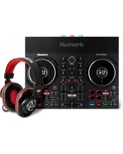 Numark DJ Kit - Party Mix Live HF175, negru/roșu -1