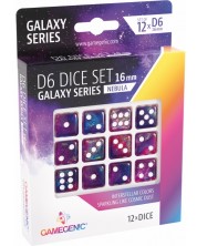 Set de zaruri Gamegenic: Galaxy Series - Nebula, 12 bucăți