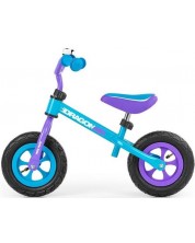Bicicleta de echilibru Milly Mally -  Dragon Air, albastru/mov -1