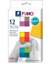 Set lut polimeric Staedtler Fimo Soft - Brilliant, 12 culori -1