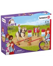 Set de figurine  Schleich Horse Club - Primii pași în fermă -1