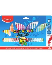 Set carioci Maped Color Peps - Jungle, 24 culori -1