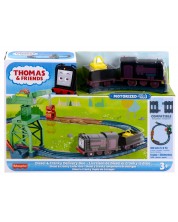 Set Thomas & Friends Fisher Price - șină și locomotivă diesel -1