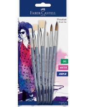 Set pensule pentru pictură Faber-Castell - 6  bucăți -1