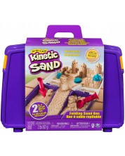 Spin Master Kinetic Sand Set - Cutie de nisip pliabilă cu accesorii -1