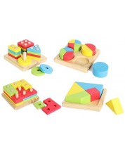 Set de jocuri din lemn Acool Toy - 4 tipuri