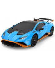 Masina radiocontrolata Rastar - Lamborghini Huracan STO Radio/C, albastra, 1:24