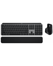 Kit mouse și tastatură Logitech - MX Keys S Combo for Mac, wireless, gri -1