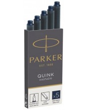 Set rezerve Parker - Z11, pentru stilou, 5 buc., albastru inchis -1