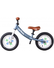 Bicicletă de echilibru Cariboo - LEDventure, albastru/maro -1