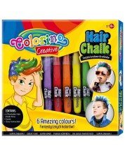 Set pasteluri pentru par Colorino Creative - Pentru baieti, 5 culori