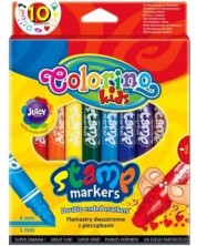 Set carioci si stampile Colorino Kids - 10 culori
