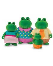 Battat Lil' Woodzeez - Set de figurine pentru familia Frog -1