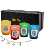 CineReplicas Filme: Harry Potter - Set de lumânări și brățări pentru case Harry Potter