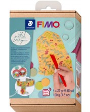 Set de lut Staedtler Fimo Soft - Slab Design, 4 х 25 g -1