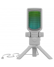 Microfon cu condensator Genesis – Radium 250, USB-C, alb - imagine 1