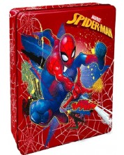 Setul de colorat în cutie metalică Multiprint - Spider-Man -1