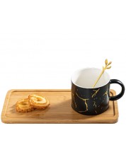 Set pentru bauturi calde Morello - Bamboo Black, 250 ml, 3 părți -1