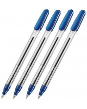 Set de stilouri Corvina Teknoball - 1.0 mm, 4 bucăți, albastru