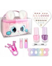Set de produse pentru machiaj copii Raya Toys - în geantă de pluș Iepuraș