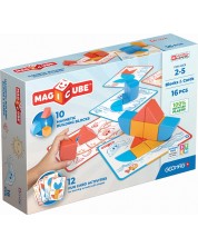 Set de cuburi magnetice și carduri Geomag - Magicube, 16 piese -1