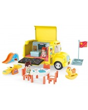 Ocie - Set autobuz școlar cu clasă mobilă și figurine 