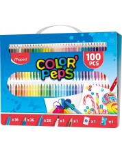 Set de desen  Color Peps - 100 piese