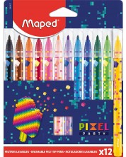 Set carioci Maped Color Peps - Pixel Party, 12 culori -1