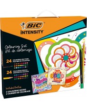Set de colorat BIC Intensity - 50 piese
