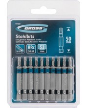 Set de biți Gross - TORX 15, 50 mm, S2, 10 buc. -1