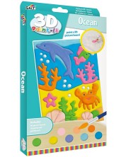 Set de colorat Galt - Imagine de colorat în relief, Oceanul -1