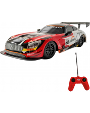 Mașinuță cu telecomandă Mondo Motors - Mercedes AMG GT3, 1:24, roșie -1