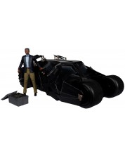 Set figurine de colecție McFarlane DC Comics: Batman - Lucius Fox & Tumbler (Gold Label) -1