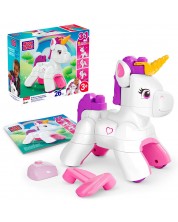 Set de construcție 3 în 1 Mega Bloks – Build & Enchant Unicorn, 26 de piese - imagine 1