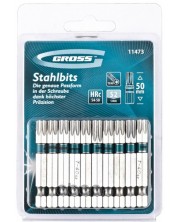 Set de biți Gross - TORX 40, 50 mm, S2, 10 buc. -1