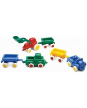 Jucărie Viking Toys - Mini masini cu remorci, 15 cm, asortiment -1