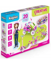 Set de construcție Engino Creative - 20 de modele pentru fete -1