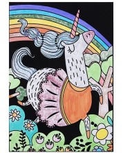 Set de colorat cu catifea Tooky Toy - unicorn -1