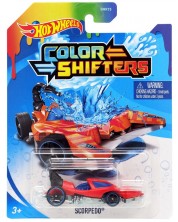 Mașinuță cu culoare schimbătoare Hot Wheels Colour Shifters - Scorpedo, 1:64
