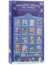 Profesorul Puzzle Calendar de Crăciun 24 x 50 piese - Crăciunul prin fereastră 